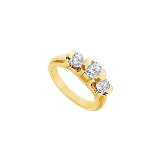 Diamond Engagement Ring : 14K Yellow Gold - 1.00 CT Diamonds