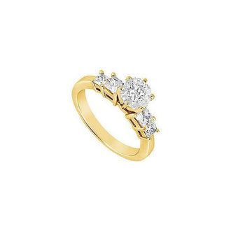 Diamond Engagement Ring : 14K Yellow Gold - 1.00 CT Diamonds