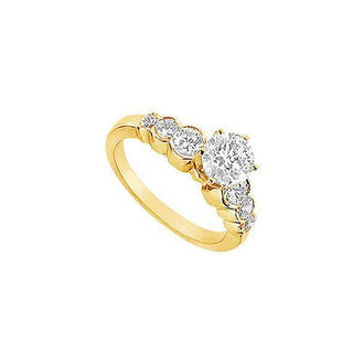 Diamond Engagement Ring : 14K Yellow Gold - 1.50 CT Diamonds