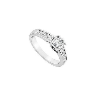 Diamond Engagement Ring : 14K White Gold - 1.00 CT TDW