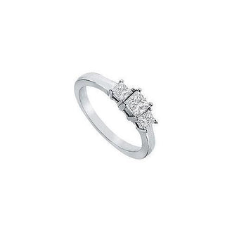 Three Stone Diamond Engagement Ring : Platinum - 1.00 CT Diamonds