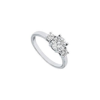 Three Stone Diamond Engagement Ring : Platinum - 1.00 CT Diamonds