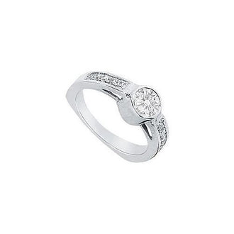 Diamond Engagement Ring : Platinum - 1.00 CT Diamonds