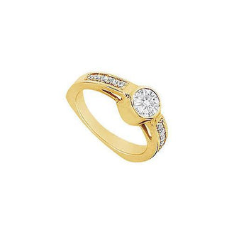 Diamond Engagement Ring : 14K Yellow Gold - 1.00 CT Diamonds