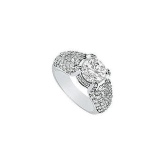 Diamond Engagement Ring : Platinum - 2.00 CT Diamonds