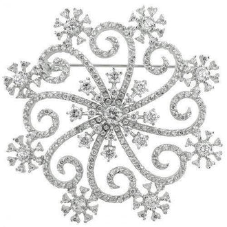 Snowflake Brooch (pack of 1 ea)