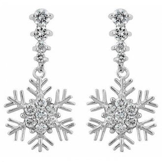Snowflake Drop Earrings (pack of 1 ea)