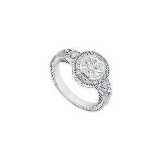 Diamond Engagement Ring : Platinum - 0.75 CT Diamonds