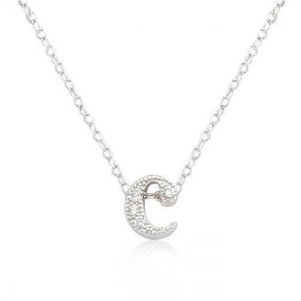 Micro-pave Initial C Pendant (pack of 1 ea)