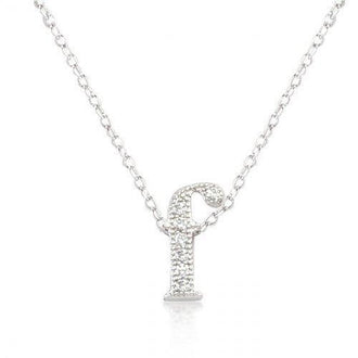 Micro-pave Initial F Pendant (pack of 1 ea)