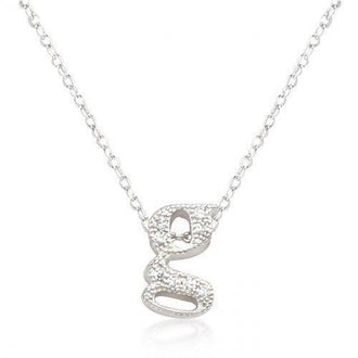 Micro-pave Initial G Pendant (pack of 1 ea)