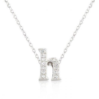 Micro-pave Initial H Pendant (pack of 1 ea)