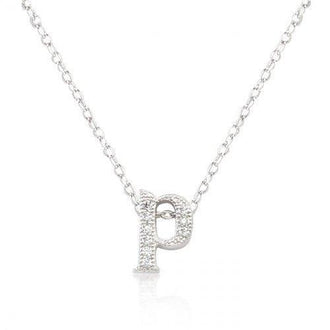 Micro-pave Initial P Pendant (pack of 1 ea)