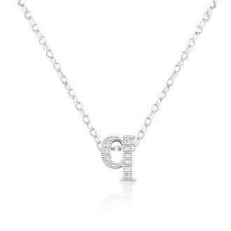 Micro-pave Initial Q Pendant (pack of 1 ea)