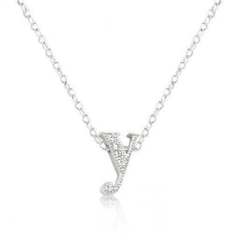 Micro-pave Initial Y Pendant (pack of 1 ea)