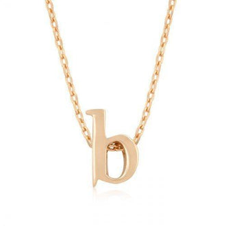 Rose Gold Initial B Pendant (pack of 1 ea)