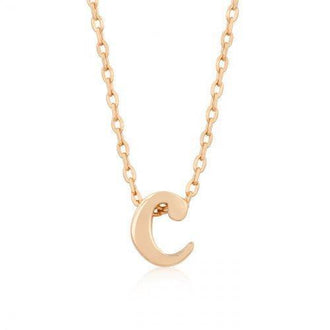 Rose Gold Initial C Pendant (pack of 1 ea)