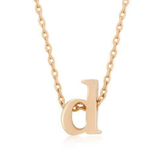 Rose Gold Initial D Pendant (pack of 1 ea)