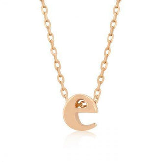 Rose Gold Initial E Pendant (pack of 1 ea)