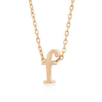 Rose Gold Initial F Pendant (pack of 1 ea)