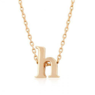 Rose Gold Initial H Pendant (pack of 1 ea)