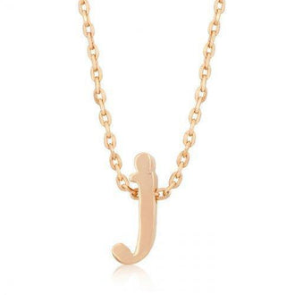 Rose Gold Initial J Pendant (pack of 1 ea)