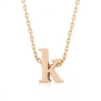 Rose Gold Initial K Pendant (pack of 1 ea)