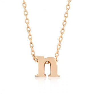 Rose Gold Initial N Pendant (pack of 1 ea)