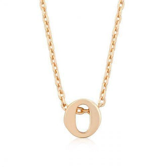 Rose Gold Initial O Pendant (pack of 1 ea)