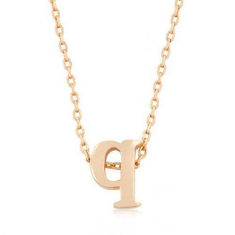 Rose Gold Intiial Q Pendant (pack of 1 ea)