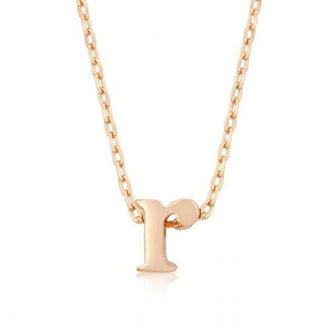 Rose Gold Initial R Pendant (pack of 1 ea)