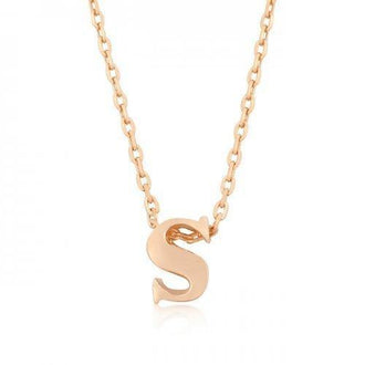 Rose Gold Initial S Pendant (pack of 1 ea)