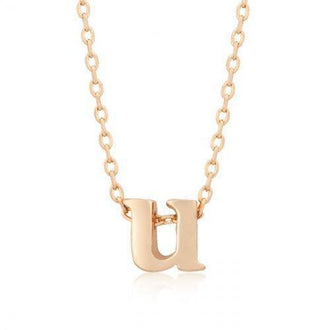 Rose Gold Initial U Pendant (pack of 1 ea)