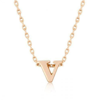 Rose Gold Initial V Pendant (pack of 1 ea)