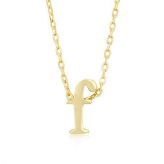 Golden Initial F Pendant (pack of 1 ea)