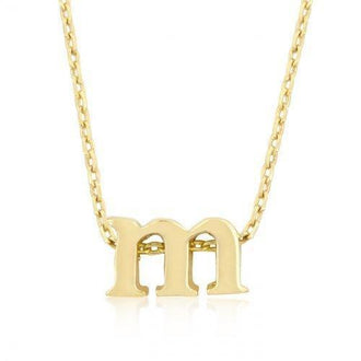 Golden Initial M Pendant (pack of 1 ea)