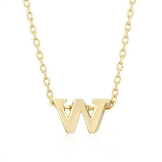 Golden Initial W Pendant (pack of 1 ea)