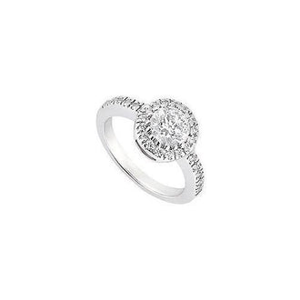 Diamond Engagement Ring : 14K White Gold - 1.00 CT Diamonds