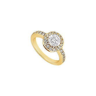 Diamond Engagement Ring : 14K Yellow Gold - 1.00 CT Diamonds