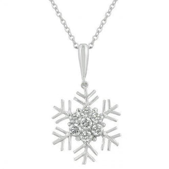 Snowflake Cubic Zirconia Pendant (pack of 1 ea)
