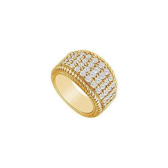 Diamond Ring : 14K Yellow Gold - 1.25 CT Diamonds