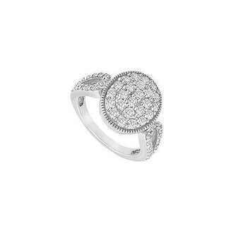 Diamond Circle Ring : 14K White Gold - 1.00 CT Diamonds