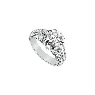 Diamond Engagement Ring : Platinum - 1.00 CT Diamonds