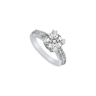 Diamond Engagement Ring : Platinum - 1.00 CT Diamonds