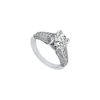 Diamond Engagement Ring : Platinum - 1.00 CT Diamonds