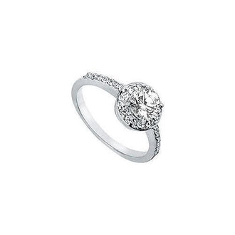 Diamond Engagement Ring : Platinum - 1.00 CT Diamonds