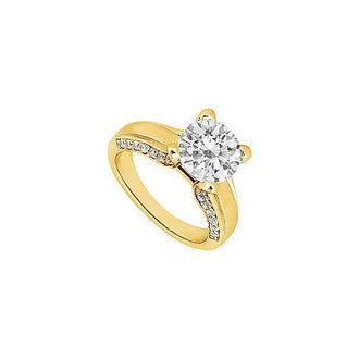 Diamond Engagement Ring : 14K Yellow Gold - 1.00 CT Diamonds