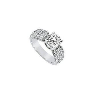 Diamond Engagement Ring : Platinum - 1.00 CT Diamonds