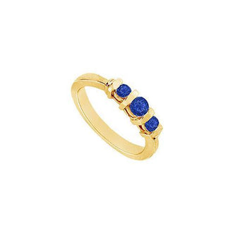 Sapphire Ring : 14K Yellow Gold - 1.00 CT TGW