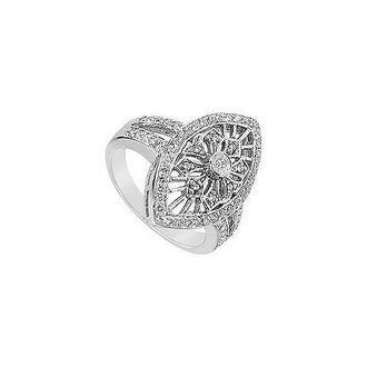 Diamond Classic Ring : 14K White Gold - 0.75 CT Diamonds